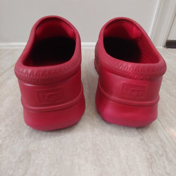 UGG Women's Tasman Red Clogs Slippers Size 12 - Picture 4 of 8